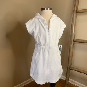 Hooded Loop-Terry Swim Cover-Up for Toddler
